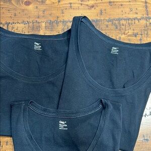 Lot of 3 Gap Black Tank Tops